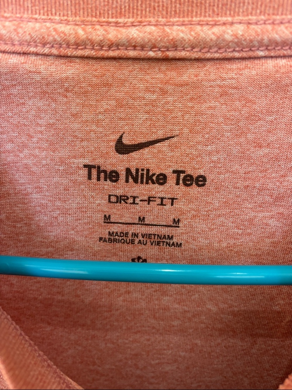 Nike Heathered Dusty Pink Short-Sleeve Performance Tee - Picture 2 of 4
